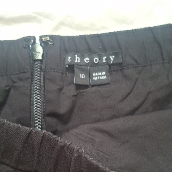 Theory Black Sheath Spaghetti Strap Midi Dress Size 10 - Picture 5 of 11